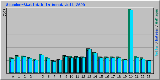 Stunden-Statistik im Monat Juli 2020