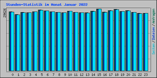Stunden-Statistik im Monat Januar 2022