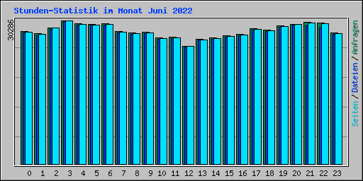 Stunden-Statistik im Monat Juni 2022