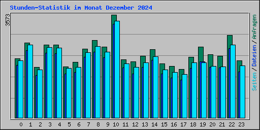 Stunden-Statistik im Monat Dezember 2024